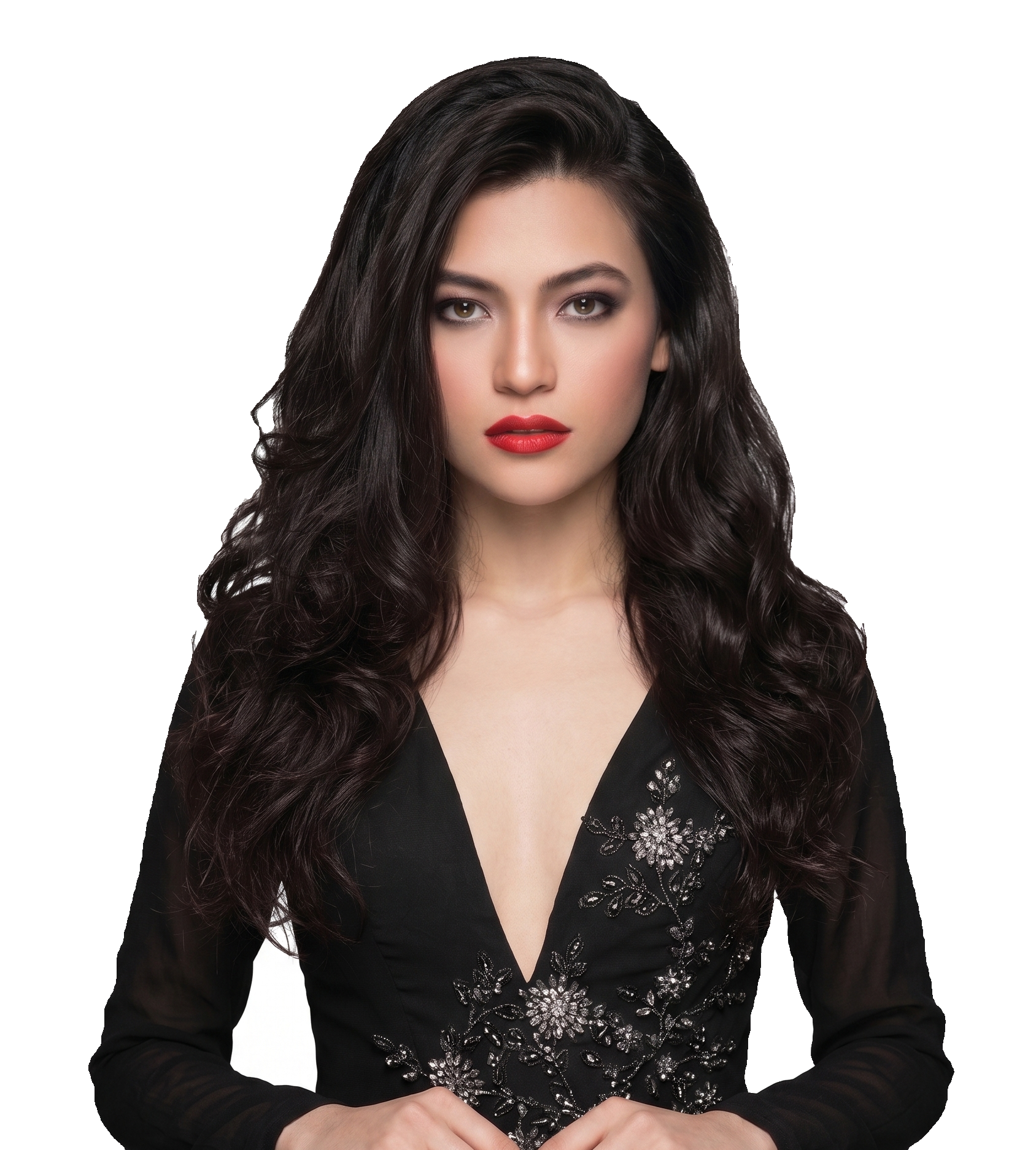 Beautiful hair model